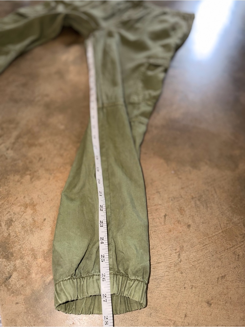 Elan 100% Tencel Olive Utility Cargo Jogger Pants Relaxed Fit M - Picture 13 of 13